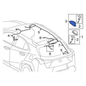 New OEM Radio Antenna Cover Fits, 2019-2020 Lexus UX - Part # 8607776020B0