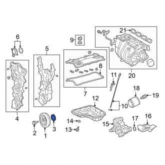 New OEM Front Engine Crankshaft Seal Fits, 2019-2024 Lexus ES - Part # 90311A0033