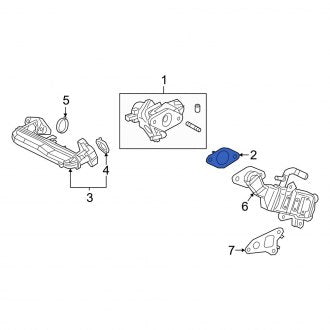 New OEM Genuine Lexus, Exhaust Gas Recirculation Valve Gasket (2562925010) - Part # 2562925010