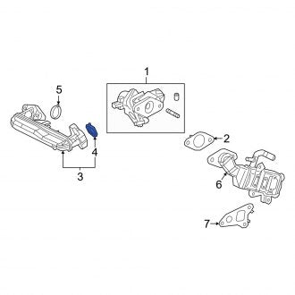 New OEM Exhaust Gas Recirculation Fits, 2019-2024 Lexus ES - Part # 2562925010