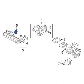 New OEM Genuine Lexus, Exhaust Gas Recirculation Valve Gasket (2562825010) - Part # 2562825010