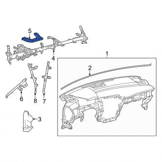 New OEM Instrument Panel Crossmember Bracket Fits, 2023-2024 Lexus UX - Part # 5530976030