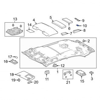 New OEM Center Sound Absorber Fits, 2019-2024 Lexus UX - Part # 4525976030