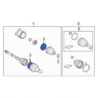 New OEM Front Inner CV Joint Boot Band Fits, 2018-2024 Lexus ES - Part # 4234533140
