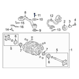 New OEM Genuine Lexus, Differential Housing Support Bolt - Part # 90119A0522