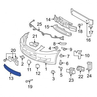 New OEM Front Lower Grille Fits, 2010-2012 Lexus LS - Part # 5311250260