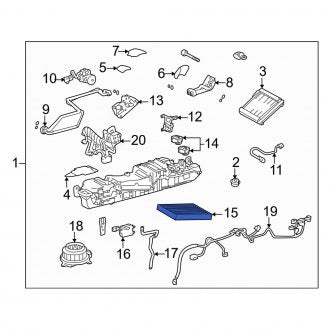 New OEM Cabin Air Filter Fits, 2010-2016 Lexus LS - Part # 8713950090