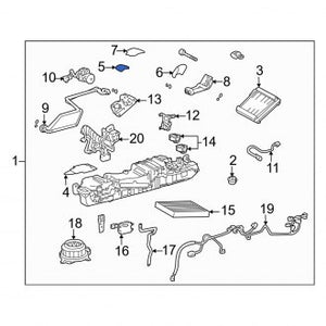 New OEM Genuine Lexus, Rear A/C Evaporator Core Case Seal - Part # 8857850270