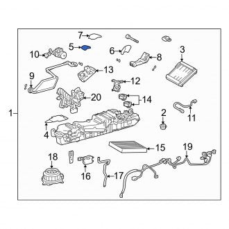 New OEM Genuine Lexus, Rear A/C Evaporator Core Case Seal - Part # 8857850270