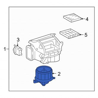 New OEM HVAC Blower Motor Assembly Fits, 2007-2012 Lexus LS - Part # 8710350101