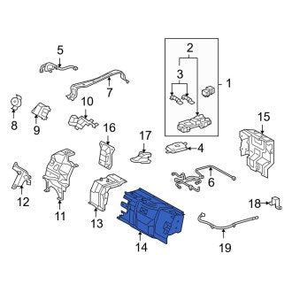 New OEM Drive Motor Battery Pack Cover Fits, 2010-2016 Lexus LS - Part # G92Q650010