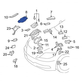 New OEM Upper Fuse Box Cover Fits, 2008-2012 Lexus LS - Part # 8266250320