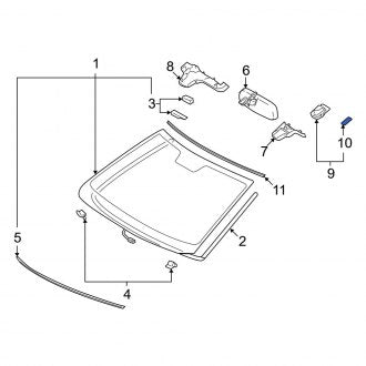 New OEM Front Rain Sensor Insulator Fits, 2007-2017 Lexus LS - Part # 8994450021