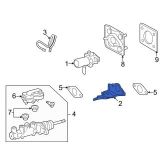 New OEM Power Brake Booster Bracket Fits, 2006-2011 Lexus GS - Part # 4727630040