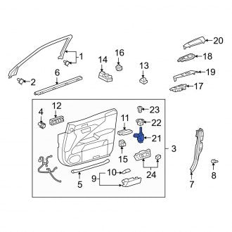 New OEM Front Door Jamb Switch Fits, 2008-2012 Lexus LS - Part # 8185050010