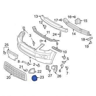 New OEM Front Right Jack Plug Cover Fits, 2008-2011 Lexus LX - Part # 5212760050