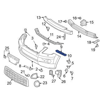 New OEM Front Left Bumper Cover Support Rail Fits, 2008-2011 Lexus LX - Part # 5211660190