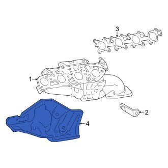 New OEM Left Exhaust Manifold Heat Shield Fits, 2008-2011, 2013-2021 Lexus LX - Part # 171680S010