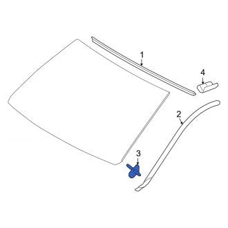 New OEM Windshield Molding Clip Fits, 2008-2011 Lexus LX - Part # 7554860021