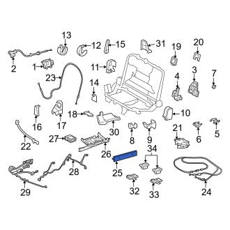 New OEM Rear Right Seat Trim Panel Fits, 2008-2010 Lexus LX - Part # 7936660040B0