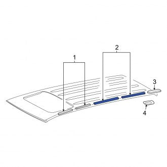 New OEM Center Left Roof Molding Fits, 2008-2011, 2013-2021 Lexus LX - Part # 7555560020