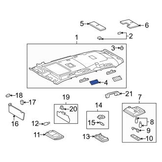 New OEM Dashboard Air Vent Fits, 2006-2009 Lexus GS - Part # 8721730240A0