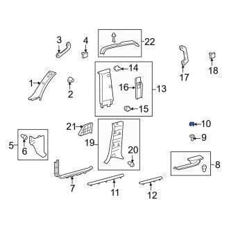 New OEM Genuine Lexus, Door Sill Plate Cap - Part # 5837260060A0