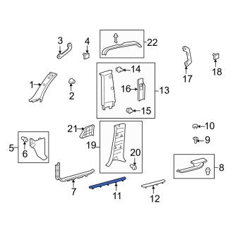 New OEM Front Outer Door Sill Plate Fits, 2008-2011, 2013-2021 Lexus LX - Part # 6791160030A2