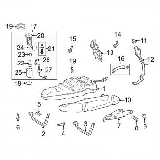 New OEM Fuel Tank Vent Valve Fits, 2008-2011, 2013-2021 Lexus LX - Part # 2307038010