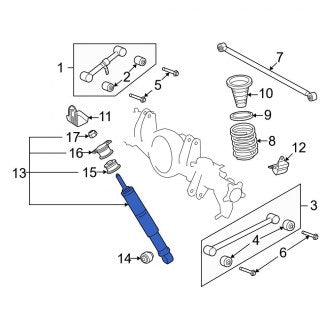 New OEM Rear Suspension Shock Absorber Fits, 2008-2011, 2013-2021 Lexus LX - Part # 4853069415