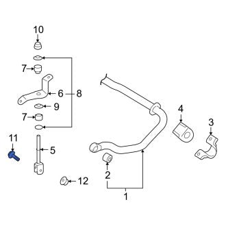 New OEM Front Suspension Stabilizer Bar Link Bolt Fits, 2008-2010 Lexus LX - Part # 9008011672