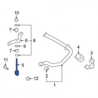 New OEM Rear Suspension Stabilizer Bar Link Fits, 2008-2011, 2013-2021 Lexus LX - Part # 4880260110