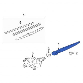 New OEM Back Glass Wiper Arm Fits, 2008-2011, 2013-2016 Lexus LX - Part # 8524160140