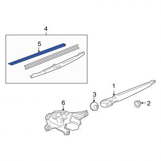 New OEM Rear Windshield Wiper Blade Refill Set Fits, 2008-2010 Lexus LX - Part # 8521431010