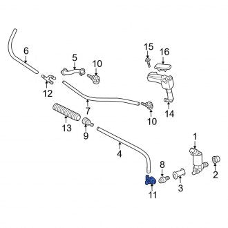 New OEM Genuine Lexus, Front Headlight Washer Hose Connector - Part # 8527948020