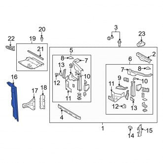 New OEM Hood Latch Support Fits, 2016-2021 Lexus LX - Part # 5320960180