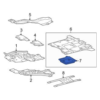 New OEM Radiator Support Splash Shield Seal Fits, 2008-2011, 2013-2021 Lexus LX - Part # 5145660070