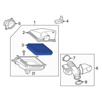 New OEM Engine Air Filter Fits, 2008-2011, 2013-2021 Lexus LX - Part # 1780138030