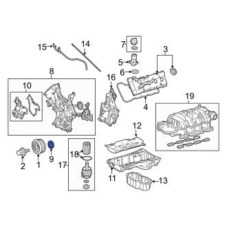 New OEM Rear Engine Crankshaft Seal Fits, 1998-2005, 2008-2011, 2016-2020 Lexus GS - Part # 9031195013