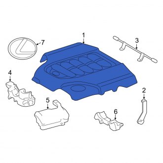 New OEM Left Engine Cover Fits, 2013-2021 Lexus LX - Part # 1260138020