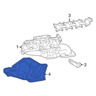 New OEM Right Exhaust Manifold Heat Shield Fits, 2008-2011, 2013-2021 Lexus LX - Part # 171670S010