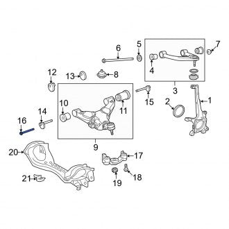 New OEM Alignment Camber Adjusting Eccentric Bolt Fits, 2008-2011, 2013-2021 Lexus LX - Part # 9011918006