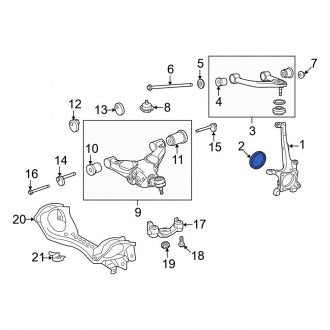 New OEM Front Wheel Seal Fits, 2008-2011, 2013-2024 Lexus LX - Part # 9031683001