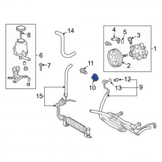 New OEM Power Steering Pressure Hose Gasket Fits, 2008-2011, 2013-2021 Lexus LX - Part # 4432730040