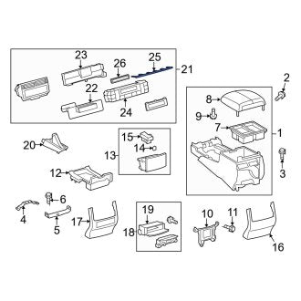 New OEM HVAC Temperature Control Panel Bracket Fits, 2010-2011, 2013-2015 Lexus LX - Part # 5591260201