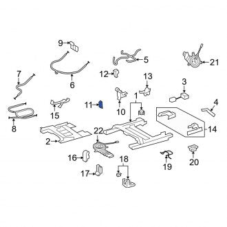 New OEM Seat Hinge Cover Fits, 2013-2021 Lexus LX - Part # 7169160051A2