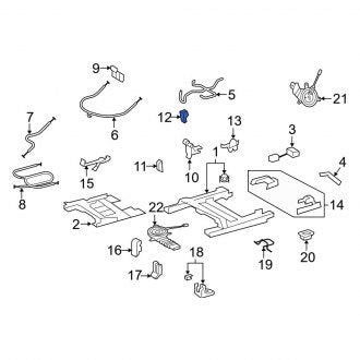 New OEM Seat Hinge Cover Fits, 2013-2021 Lexus LX - Part # 7169260071A2