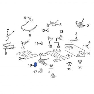 New OEM Seat Hinge Cover Fits, 2013-2021 Lexus LX - Part # 7169260071C0