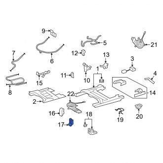 New OEM Seat Hinge Cover Fits, 2013-2021 Lexus LX - Part # 7169260051A2