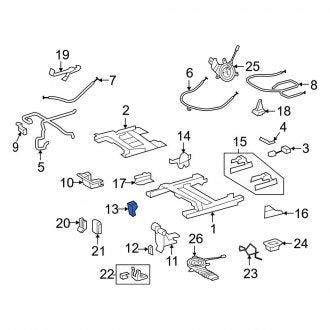 New OEM Seat Hinge Cover Fits, 2016-2021 Lexus LX - Part # 7169260101A2